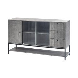 دولاب بوفية صالة رمادي 160 سم