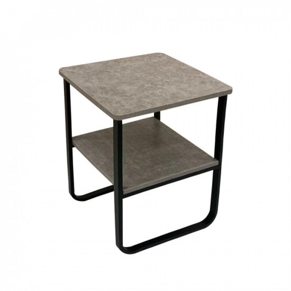 طاولة خدمة مفردة من الخشب والمعدن لون خشبي داكن