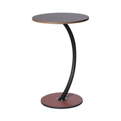 طاولة خدمة مفردة خشب بقاعدة معدن 55*40 سم