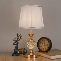 أباجورة طاولة كرستال نحاسي أباجورة طاولة كرستال نحاسي