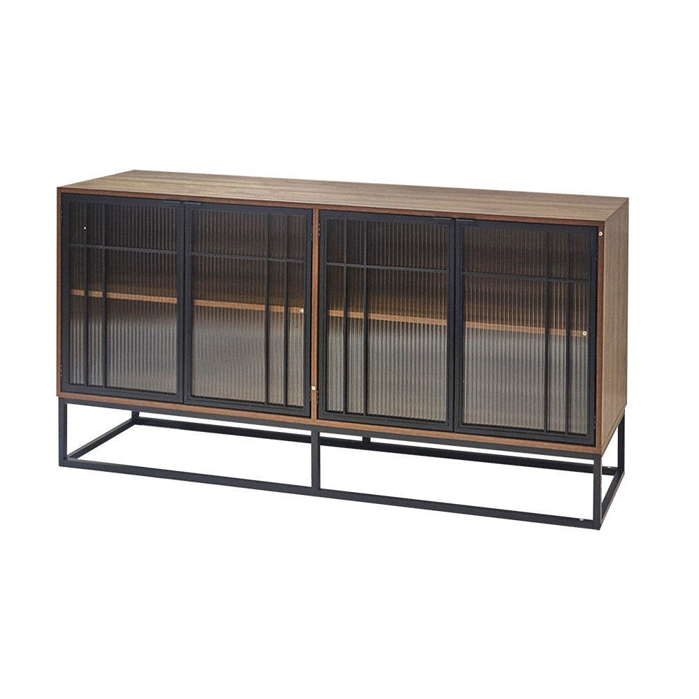 دولاب بوفية صالة مودرن خشبي 160 سم