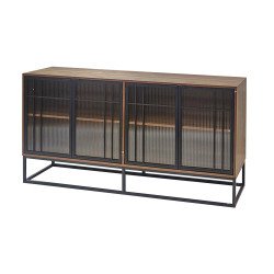 دولاب بوفية صالة مودرن خشبي 160 سم