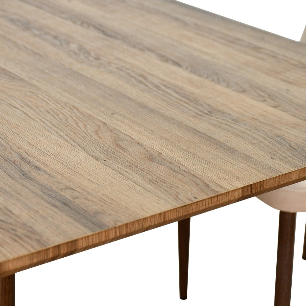 طاولة طعام خشب 4 كراسي بيج