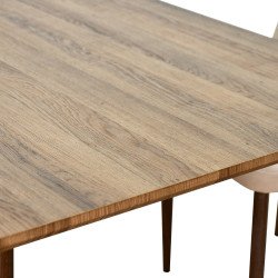 طاولة طعام خشب 4 كراسي بيج