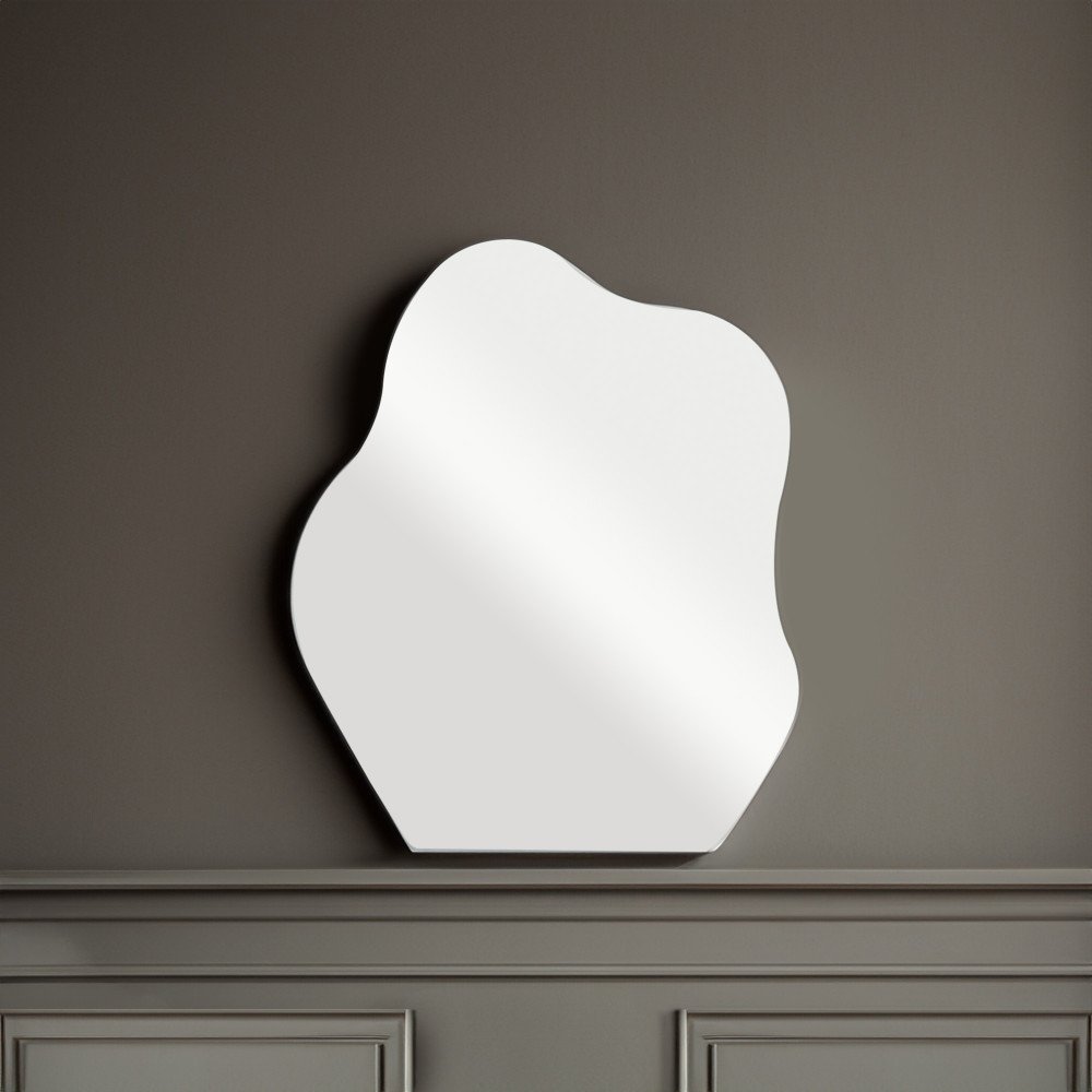 مرآة حائط بدون اطار 78×56 سم مرآة حائط بدون اطار 78×56 سم