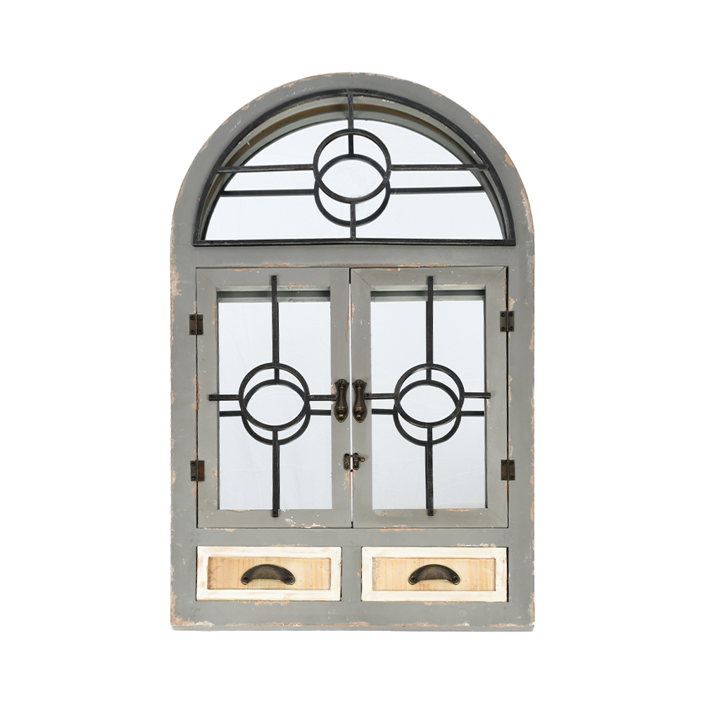 ديكور مرآة حائط اطار خشب