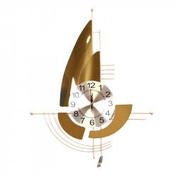 ساعة حائط ذهبي 65سم ساعة حائط ذهبي 65سم