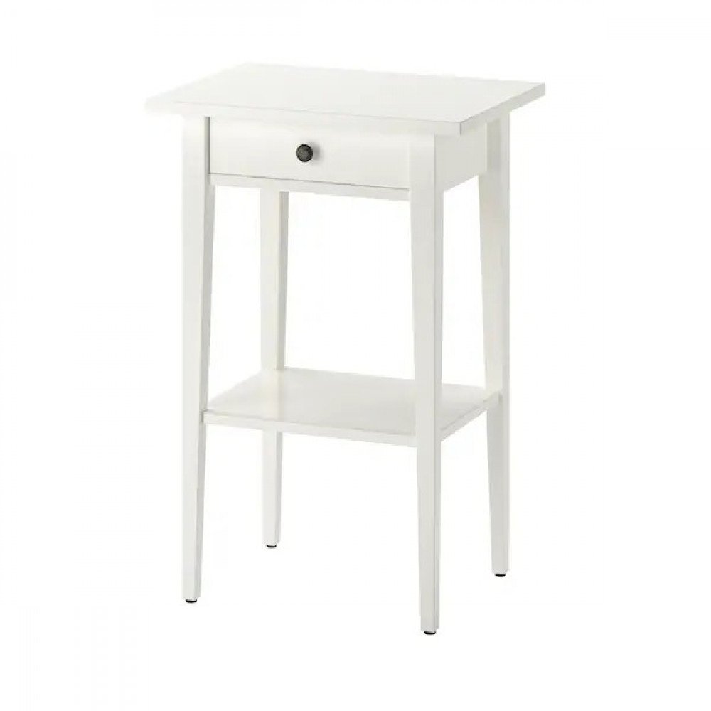 طاولة سرير جانبية أبيض ‎46x35 سم