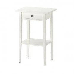 طاولة سرير جانبية أبيض ‎46x35 سم