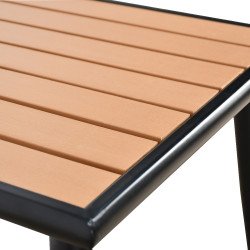 طاولة مفردة بأرجل معدنية 75×70 سم