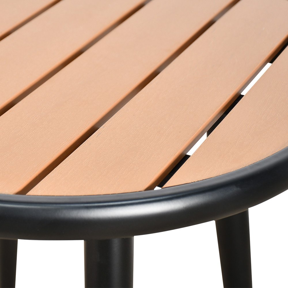 طاولة مفردة دائرية بأرجل معدنية 75×67 سم