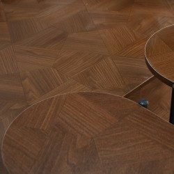 طقم طاولات خدمة 7 قطع 2 دور خشبي