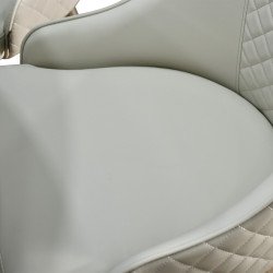 طاولة طعام فاخرة سطح رخامي دوار 8 كراسي رمادي طاولة طعام فاخرة سطح رخامي دوار 8 كراسي رمادي