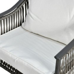 جلسة خارجية 2 مقعد دوار راتان وطاولة رمادي جلسة خارجية 2 مقعد دوار راتان وطاولة رمادي