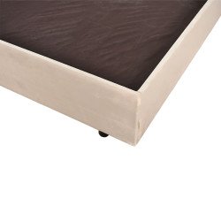 سرير خشبي بتنجيد مخملي فاخر 180×200سم