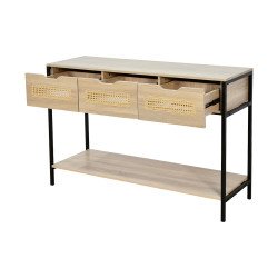 مدخل أستقبال خشبي 2 دور بهيكل معدني