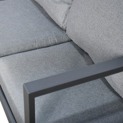 جلسة خارجية 5 مقاعد معدن مع طاولة رمادي جلسة خارجية 5 مقاعد معدن مع طاولة رمادي