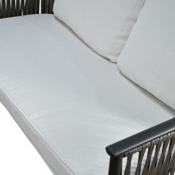 جلسة خارجية 7 مقاعد راتان بهيكل معدني مع طاولة جلسة خارجية 7 مقاعد راتان بهيكل معدني مع طاولة