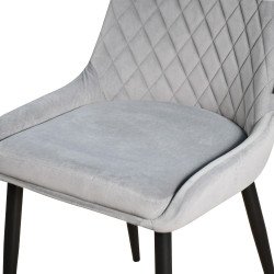 طاولة طعام رخام بأرجل معدنية 10 كراسي رمادي