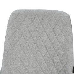 طاولة طعام خشب بأرجل معدنية 6 كراسي رمادي