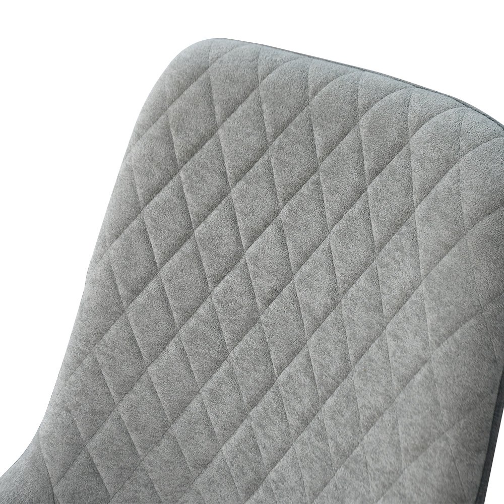 طاولة طعام خشب بأرجل معدنية 6 كراسي رمادي