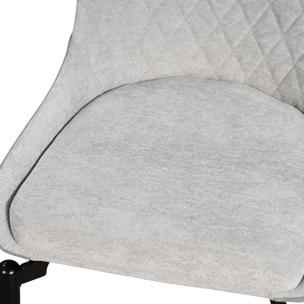 طاولة طعام خشب بأرجل معدنية 8 كراسي رمادي