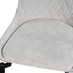 طاولة طعام خشب بأرجل معدنية 8 كراسي رمادي