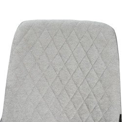 طاولة طعام خشب بأرجل معدنية 8 كراسي رمادي