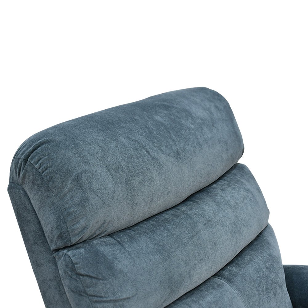 كرسي استرخاء هزاز دوار قماشي بحامل جوال رمادي غامق