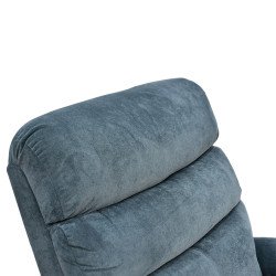 كرسي استرخاء هزاز دوار قماشي بحامل جوال رمادي غامق