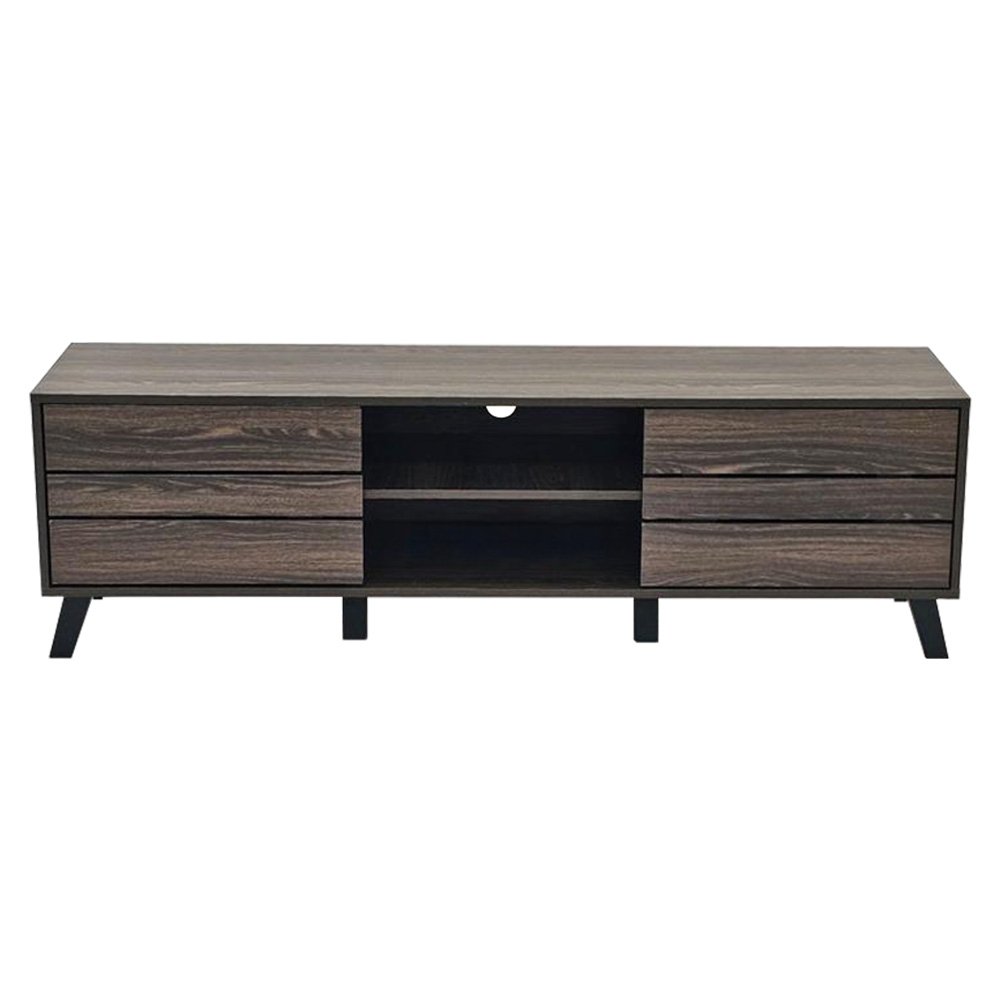 وحدة تلفاز مودرن خشبية بني 160 سم وحدة تلفاز مودرن خشبية بني 160 سم