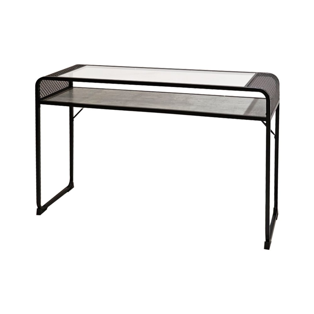 مدخل استقبال عصري سطح زجاجي و رف خشبي مدخل استقبال عصري سطح زجاجي و رف خشبي