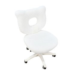 طاولة زينة مع مرآة مضيئة بخزانة 6 أدراج ومقعد أبيض