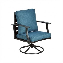 جلسة خارجية معدنية 4 مقاعد كراسي دوارة مع طاولة