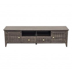 وحدة تلفاز مودرن خشبية بني 160 سم