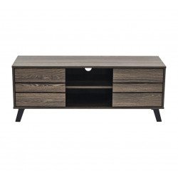 وحدة تلفاز مودرن خشبية بني 120 سم