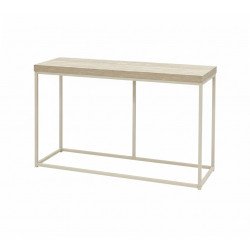 مدخل استقبال خشبي بهيكل معدني بيج 130 سم