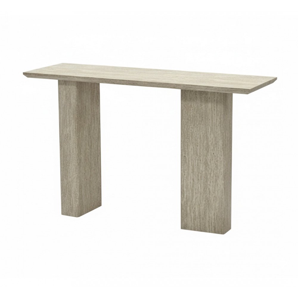 مدخل استقبال خشبي رمادي 130 سم