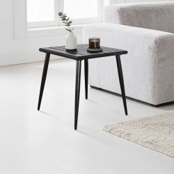 طاولة مفردة بأرجل معدنية 70×75 سم طاولة مفردة بأرجل معدنية 70×75 سم