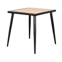 طاولة مفردة بأرجل معدنية 75×70 سم طاولة مفردة بأرجل معدنية 75×70 سم