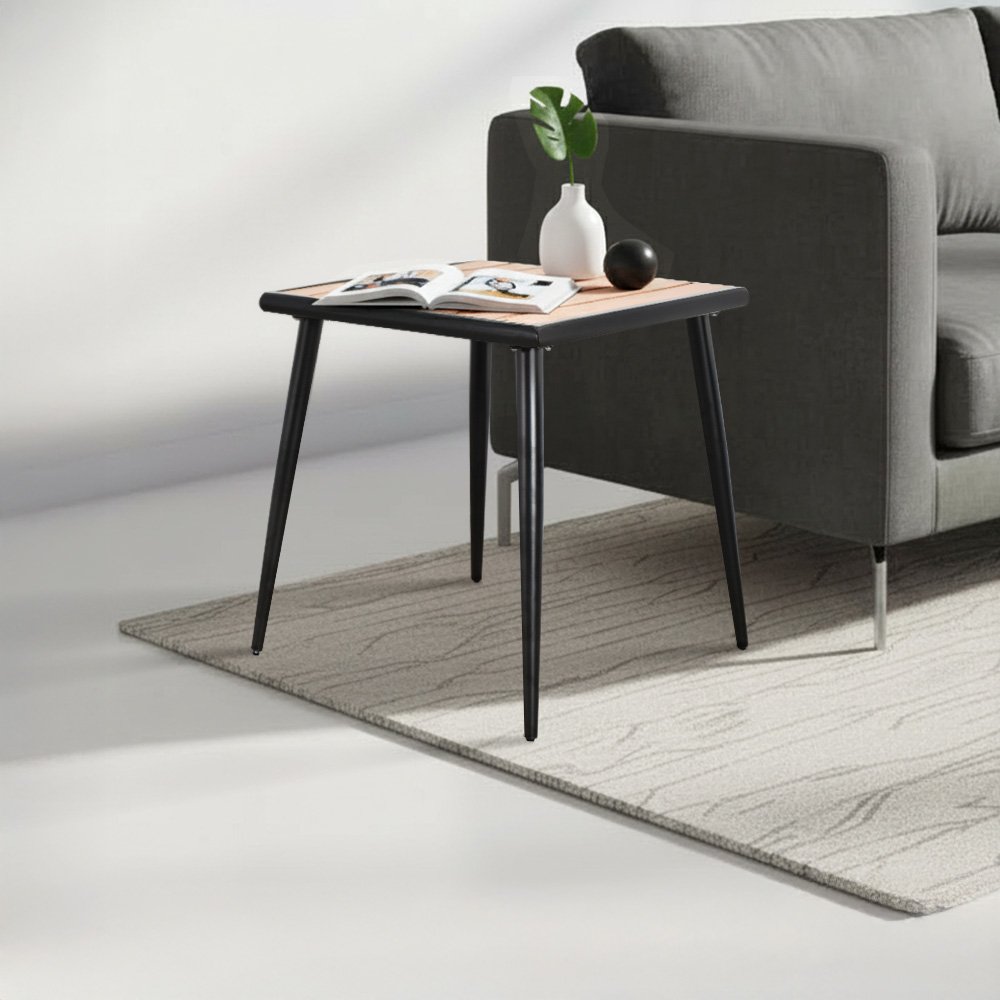 طاولة مفردة بأرجل معدنية 75×70 سم