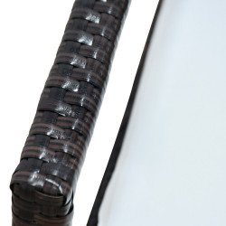 جلسة خارجية 2 مقعد راتان وطاولة بسطح زجاجي