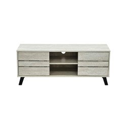 وحدة تلفاز مودرن خشبية رمادية حجري 120 سم