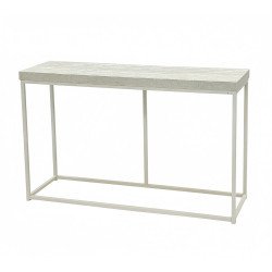 مدخل استقبال خشبي بهيكل معدني رمادي 130 سم