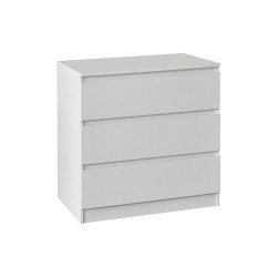 خزانة 3 أدراج خشب أبيض 80×80 سم