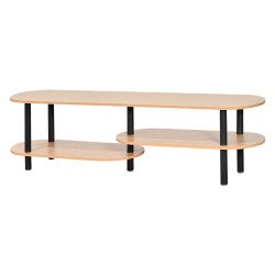 وحدة تلفاز مودرن خشب بهيكل معدني 160 سم