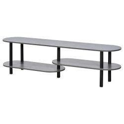 وحدة تلفاز مودرن خشب بهيكل معدني رمادي 160 سم