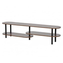 وحدة تلفاز مودرن خشب بهيكل معدني بني 180 سم