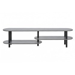 وحدة تلفاز مودرن خشب بهيكل معدني رمادي 180 سم