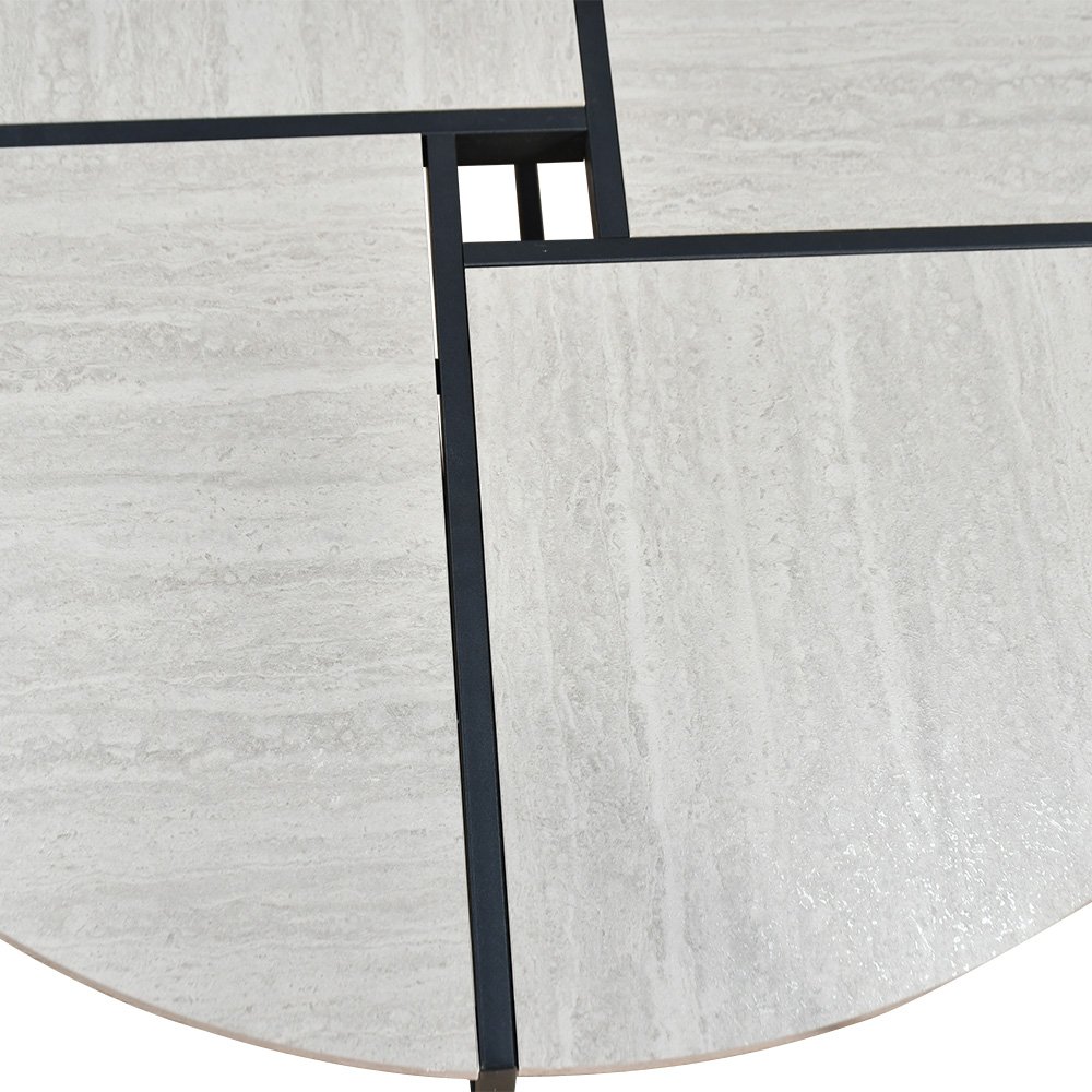 طقم طاولات خدمة مودرن 7 قطع خشبي بيج طقم طاولات خدمة مودرن 7 قطع خشبي بيج